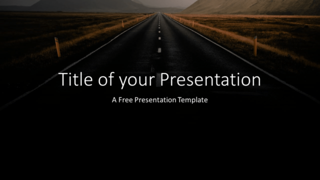 Plantilla Carreteras Oscuras Gratis Para PowerPoint Y Google Slides