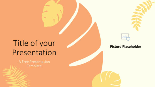 Plantilla de Hojas Pastel Gratis Para PowerPoint Y Google Slides