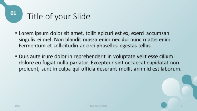 Plantilla Molecular Gratis Para PowerPoint Y Google Slides - Diapositiva de Título Y Contenido
