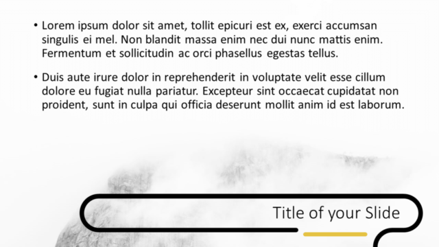 Plantilla de Bosque Neblinoso Gratis Para PowerPoint Y Google Slides - Diapositiva de Título Y Contenido