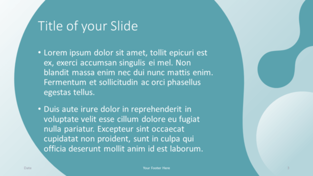 Plantilla Molecular Gratis Para PowerPoint Y Google Slides - Diapositiva de Título Y Contenido