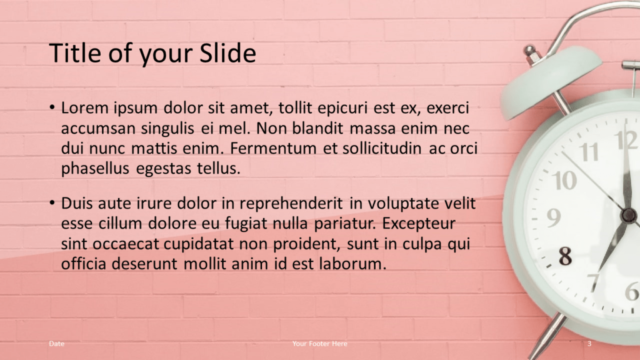 Plantilla Pop Brick Gratis Para PowerPoint Y Google Slides - Diapositiva de Título Y Contenido