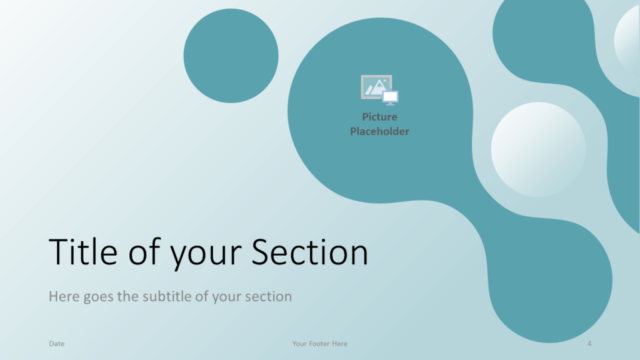 Plantilla Molecular Gratis Para PowerPoint Y Google Slides - Diapositiva de Sección