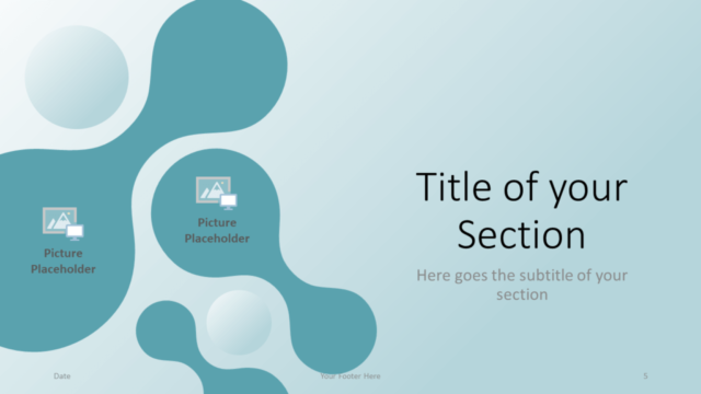 Plantilla Molecular Gratis Para PowerPoint Y Google Slides - Diapositiva de Sección
