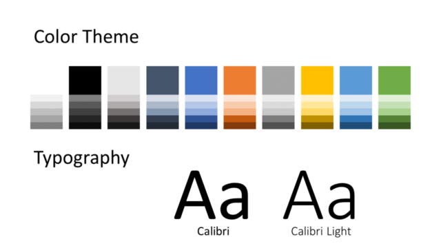 Plantilla Pop Brick Gratis Para PowerPoint Y Google Slides - Diapositiva con la Paleta de Colores