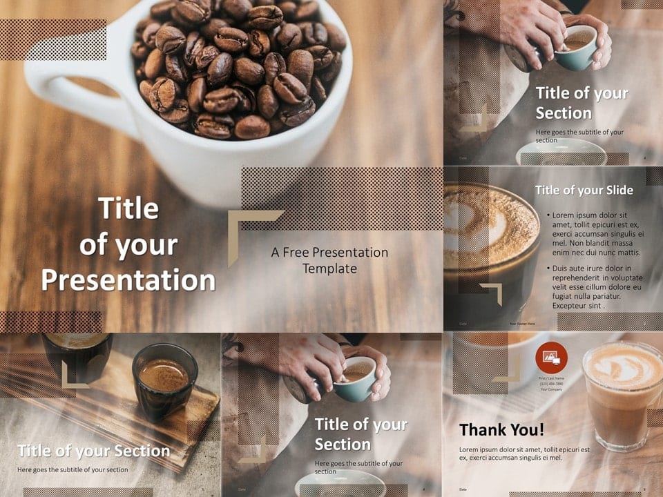 Plantilla Barista Gratis Para PowerPoint Y Google Slides