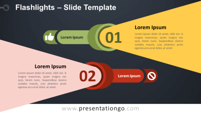 Linternas Gráfico Gratis Para PowerPoint Y Google Slides