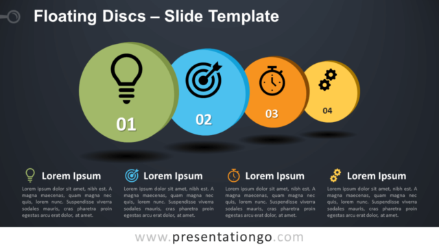 Discos Flotantes Gráfico Gratis Para PowerPoint Y Google Slides