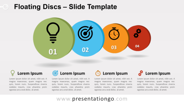 Discos Flotantes Gráfico Gratis Para PowerPoint Y Google Slides