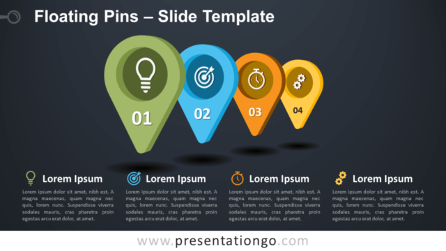 Pines Flotantes Gráfico Gratis Para PowerPoint Y Google Slides