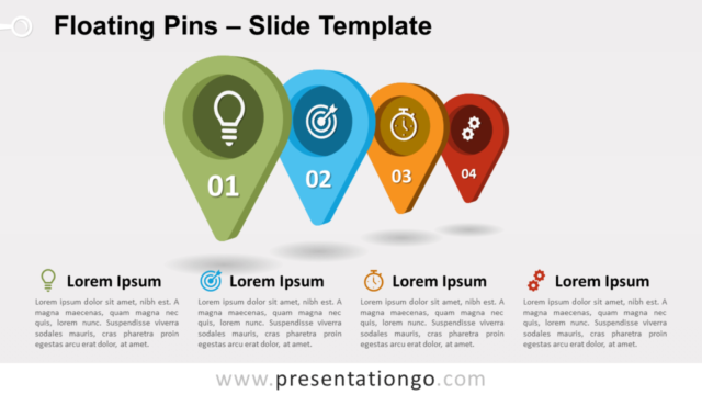 Pines Flotantes Gráfico Gratis Para PowerPoint Y Google Slides