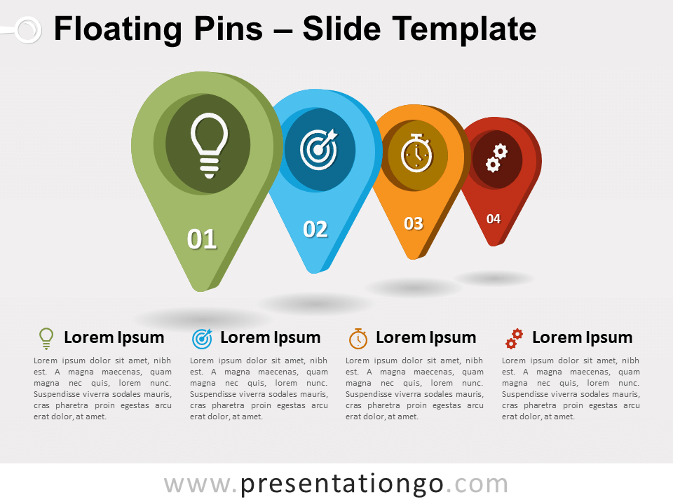 Pines Flotantes Gráfico Gratis Para PowerPoint Y Google Slides