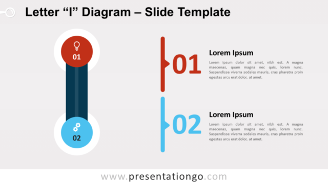 Diagrama Gratis de la Letra I Para PowerPoint Y Google Slides