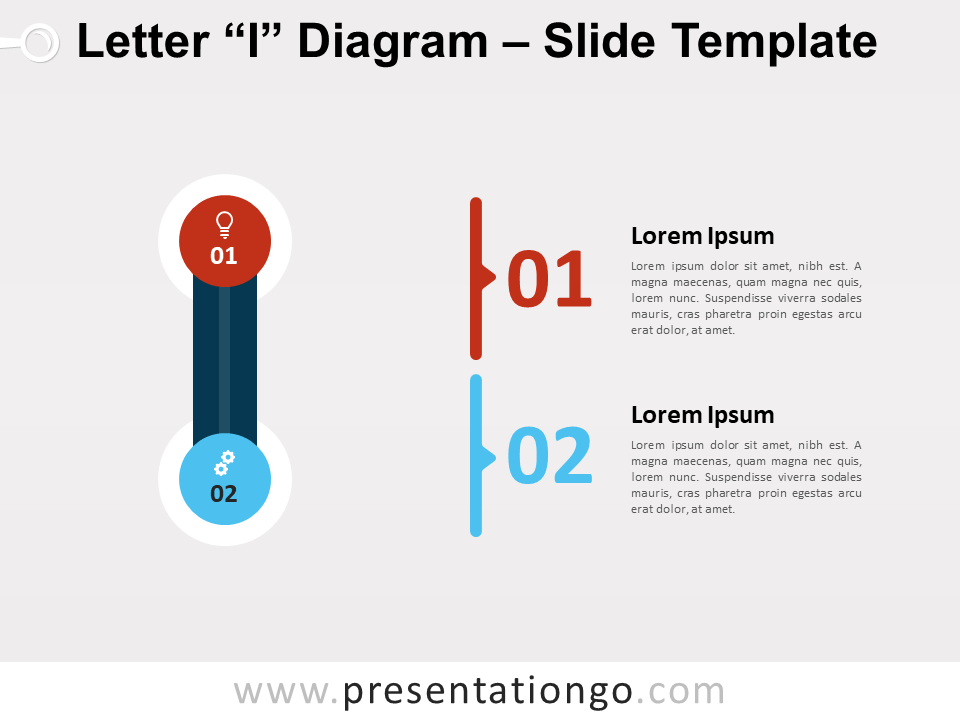 Diagrama Gratis de la Letra I Para PowerPoint Y Google Slides