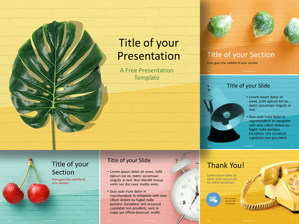 Plantilla Pop Brick Gratis Para PowerPoint Y Google Slides