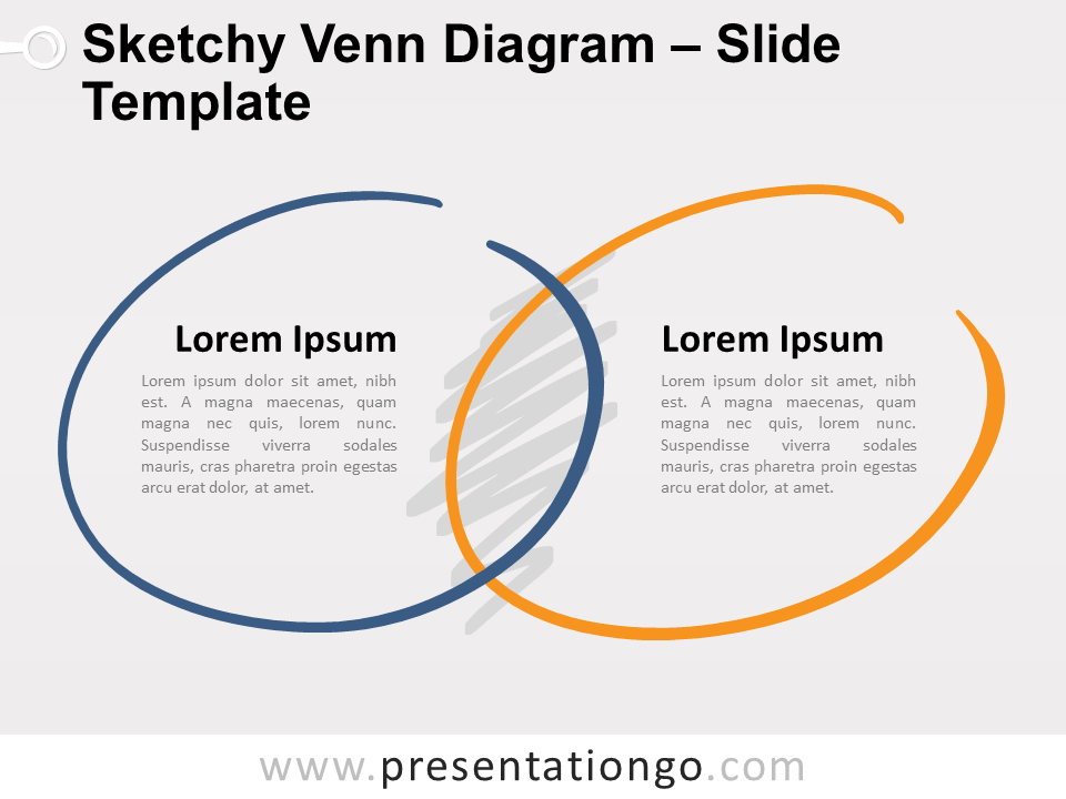 Diagrama de Venn Gratis Dibujado a Mano Para PowerPoint Y Google Slides