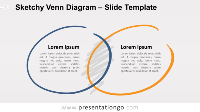 Diagrama de Venn Gratis Dibujado a Mano Para PowerPoint Y Google Slides