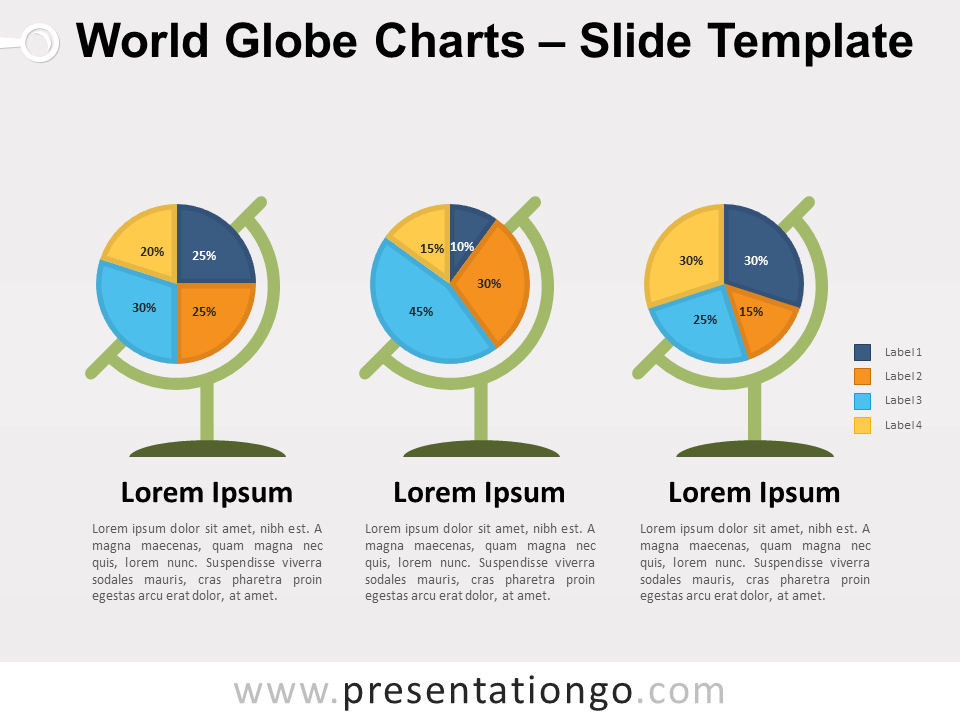 Gráficos Gratis de Globo Terráqueo Para PowerPoint Y Google Slides