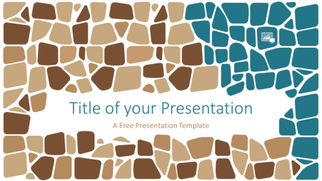Mosaico de Piedra Plantilla Gratis Para PowerPoint Y Google Slides