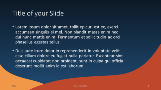 Plantilla Fluid Gratis Para PowerPoint Y Google Slides - Diapositiva de Título Y Contenido