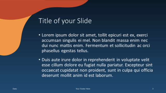 Plantilla Fluid Gratis Para PowerPoint Y Google Slides - Diapositiva de Título Y Contenido