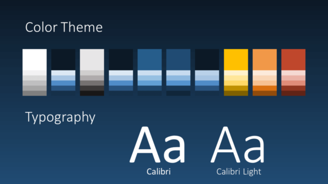 Plantilla Fluid Gratis Para PowerPoint Y Google Slides - Diapositiva con la Paleta de Colores