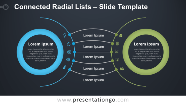 Diagramas Radiales Conectados Diagrama Gratis Para PowerPoint Y Google Slides