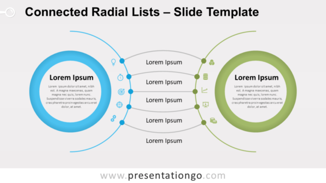 Diagramas Radiales Conectados Diagrama Gratis Para PowerPoint Y Google Slides