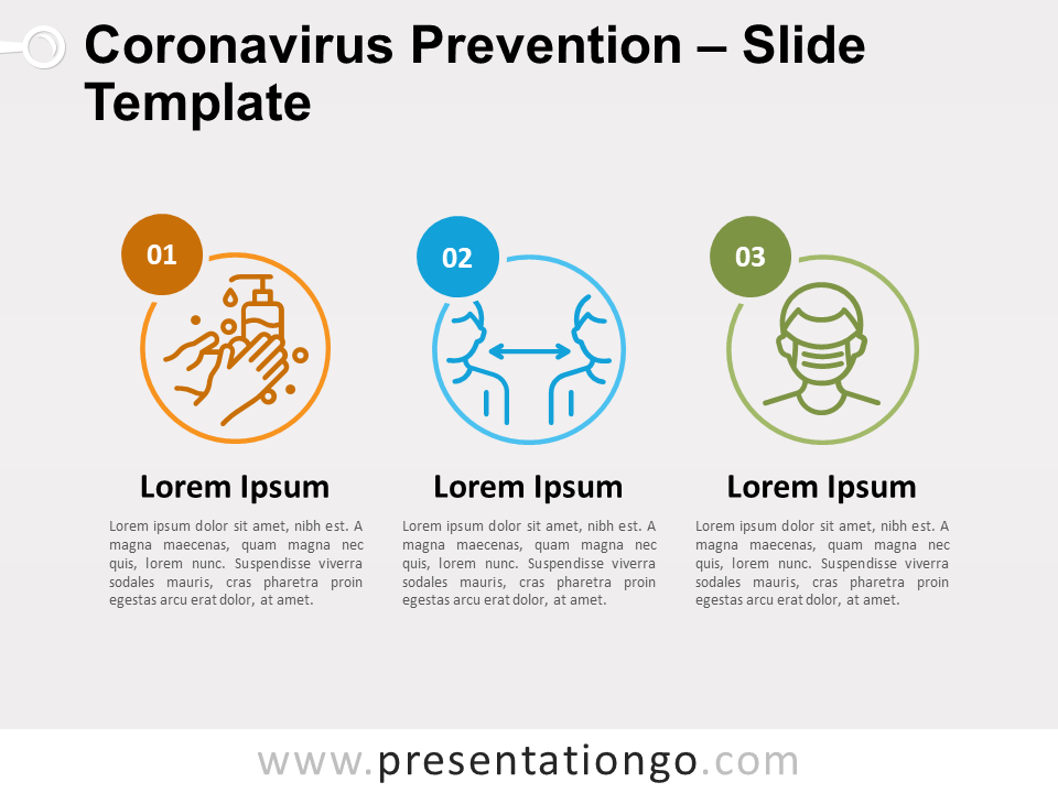 Prevención del Coronavirus Gráfico Gratis Para PowerPoint Y Google Slides