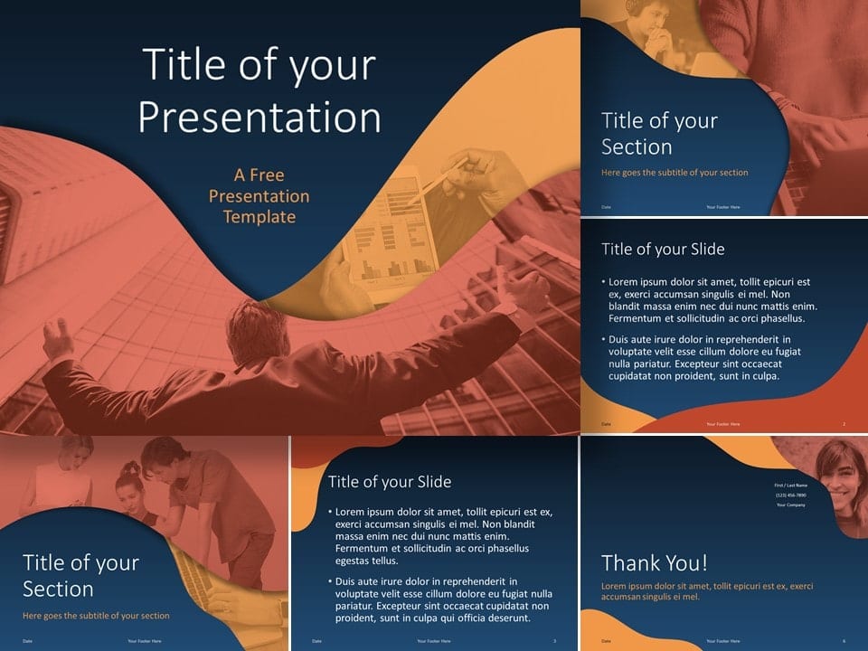 Plantilla Fluid Gratis Para PowerPoint Y Google Slides