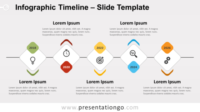 Línea de Tiempo Infográfica Gratis Para PowerPoint Y Google Slides