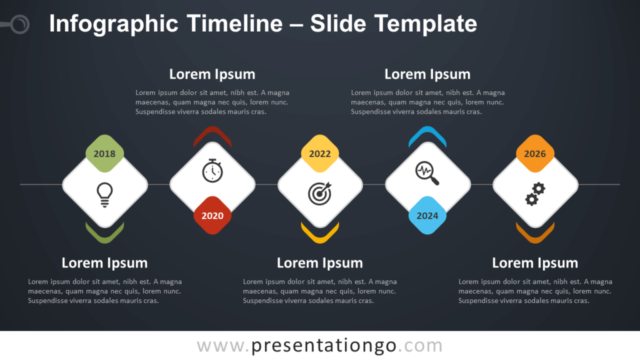 Línea de Tiempo Infográfica Gratis Para PowerPoint Y Google Slides