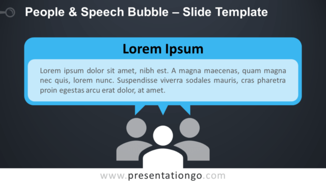 Personas y Burbuja de Diálogo Gráfico Gratis Para PowerPoint Y Google Slides