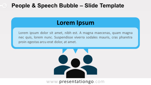 Personas y Burbuja de Diálogo Gráfico Gratis Para PowerPoint Y Google Slides