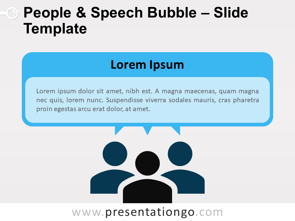 Personas y Burbuja de Diálogo Gráfico Gratis Para PowerPoint Y Google Slides