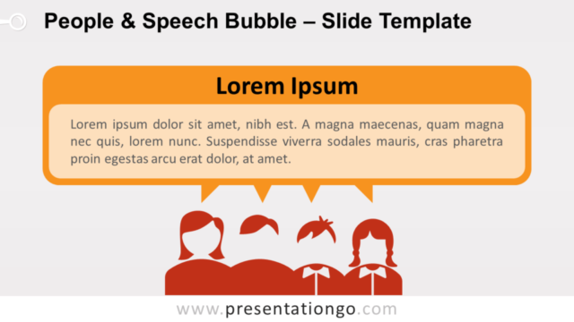 Personas y Burbuja de Diálogo Gráfico Gratis Para PowerPoint Y Google Slides