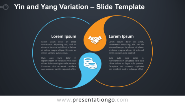 Variación Del Yin Y El Yang Gráfico Gratis Para PowerPoint Y Google Slides