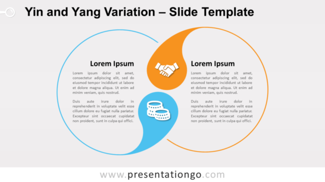 Variación Del Yin Y El Yang Gráfico Gratis Para PowerPoint Y Google Slides
