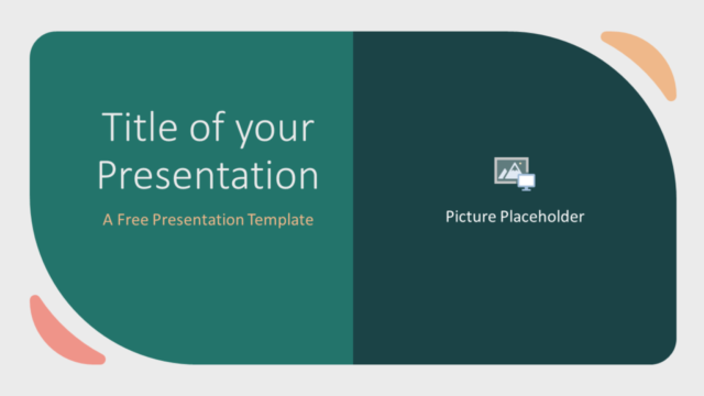 Forma Redondeada Abstracta de Color Verde - Plantilla Gratis Para PowerPoint Y Google Slides
