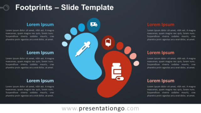 Huellas Gráfico Gratis Para PowerPoint Y Google Slides