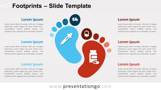 Huellas Gráfico Gratis Para PowerPoint Y Google Slides