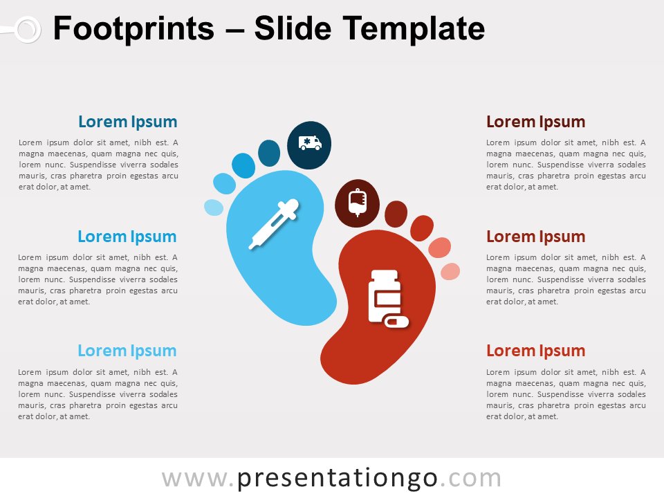Huellas Gráfico Gratis Para PowerPoint Y Google Slides