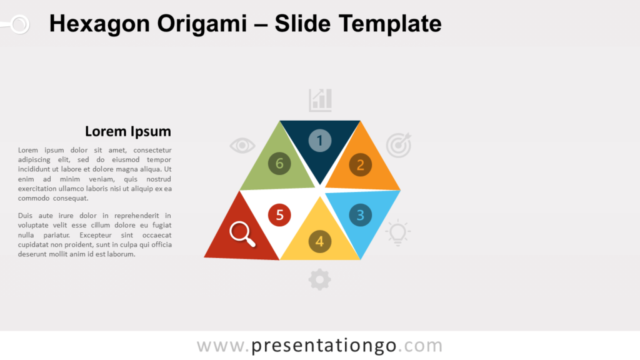 Origami de Hexágonos Diagrama Gratis Para PowerPoint Y Google Slides - Parte 5
