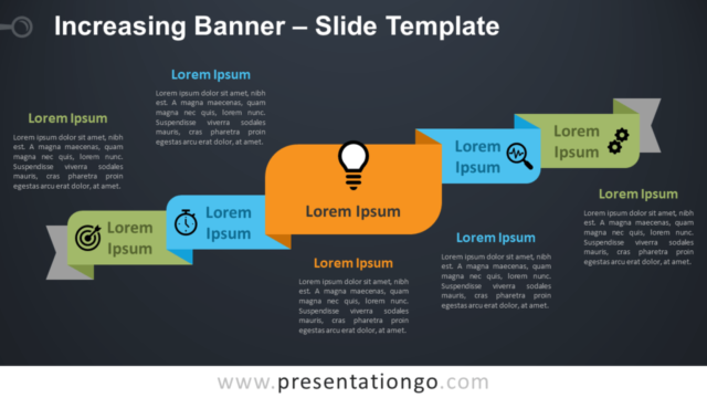 Banner Creciente Gráfico Gratis Para PowerPoint Y Google Slides