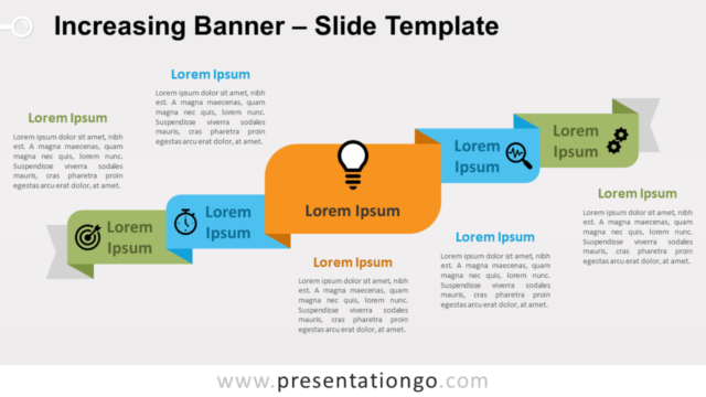 Banner Creciente Gráfico Gratis Para PowerPoint Y Google Slides