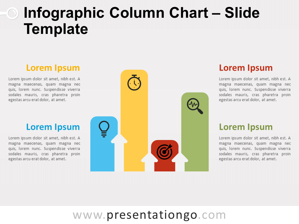 Gráfico de Columnas Infográfico Gratis Para PowerPoint Y Google Slides