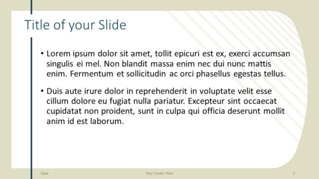 Tema Imperial Gratis Para PowerPoint Y Google Slides - Diapositiva de Título Y Contenido