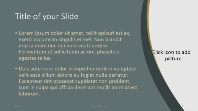 Plantilla Eleganza Gratis Para PowerPoint Y Google Slides - Diapositiva de Título Y Contenido