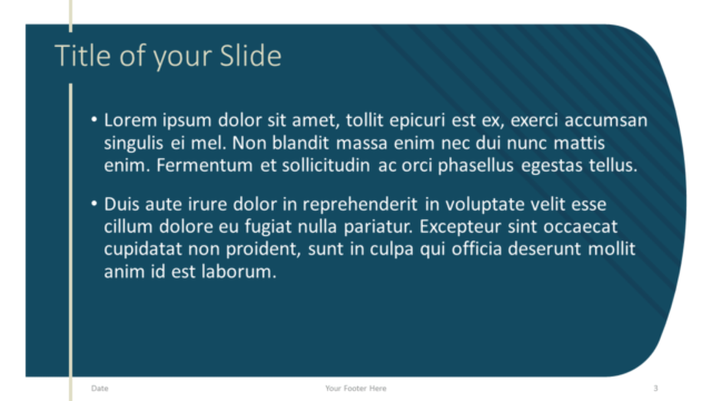 Tema Imperial Gratis Para PowerPoint Y Google Slides - Diapositiva de Título Y Contenido