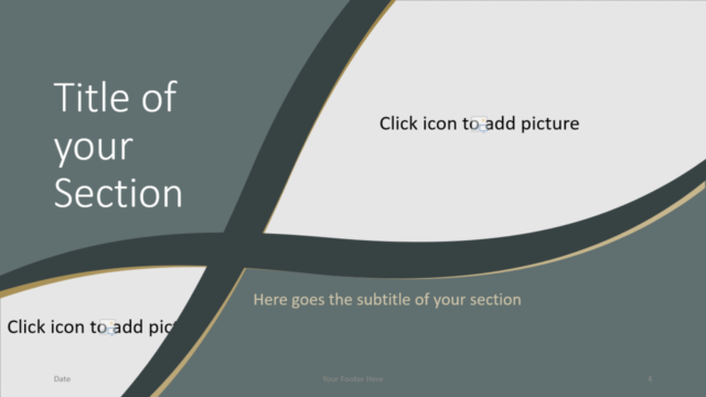 Plantilla Eleganza Gratis Para PowerPoint Y Google Slides - Diapositiva de Sección